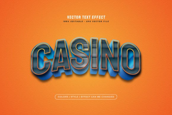 3D Casino Text Effect with Game Style: Make Your Designs Pop