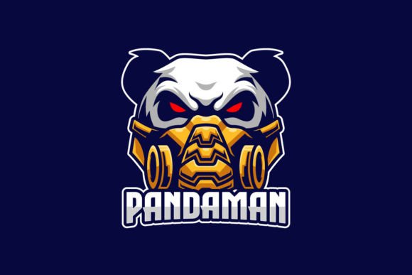 Angry Panda E-sports Game Mascot Logo: A Bold Asset