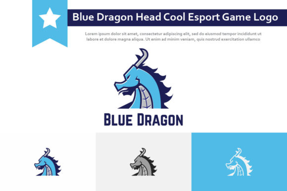 Blue Dragon Head Cool Esport Game Logo: A Strategic Brand Asset