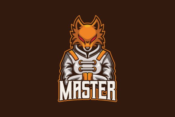 Fox Master E-sports Game Logo Template: Design a Fierce Team Identity