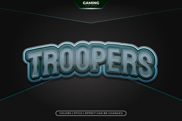 Game On: Bold Metallic Text Effect for E-Sport Designs