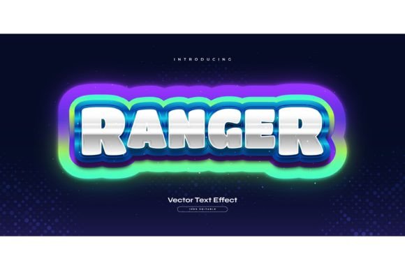 Game Text Style in Colorful Glow Effect: Vibrant Typography for Impact