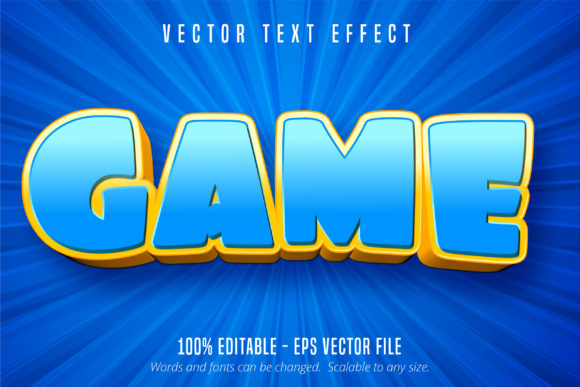 Game Text: The Cartoon Style Text Effect for Dynamic Design