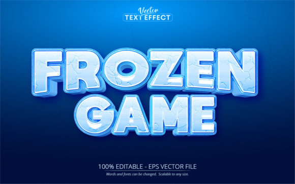 Ice Text Effect, Editable Frozen Game: A Creative Asset for Bold Projects