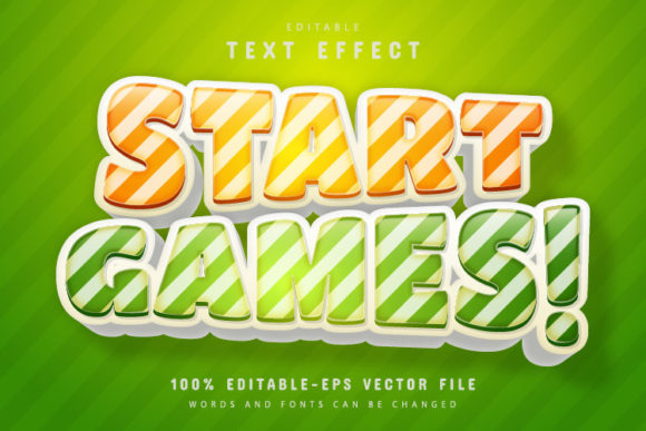 Level Up Your Graphics with Start Game Text Effect Editable