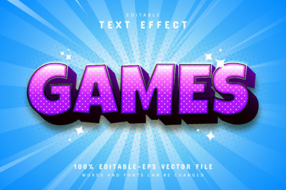 Purple Game Cartoon Style Text Effect: Bold, Playful, and Ready to Use