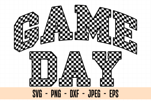 Retro Checkered Game Day Svg: A Creative Design Asset