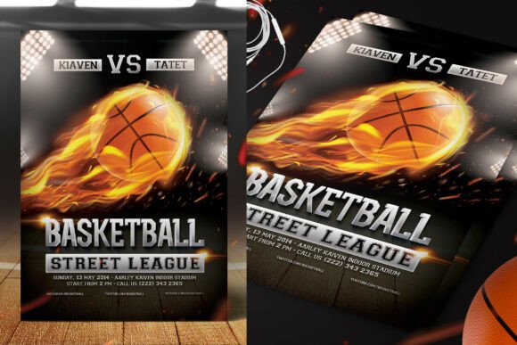 Slam Dunk Your Promotion with a Basketball Game Flyer