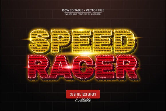 Speed Racer Game Text Effect Editable: A Designer's Guide