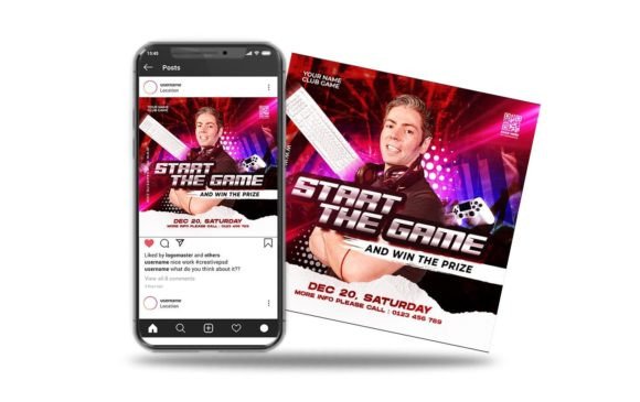 Start the Game Event: The Bold Typeface for Unforgettable Invites