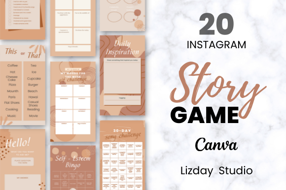Story Game by Canva/ Pink: Interactive Instagram Templates