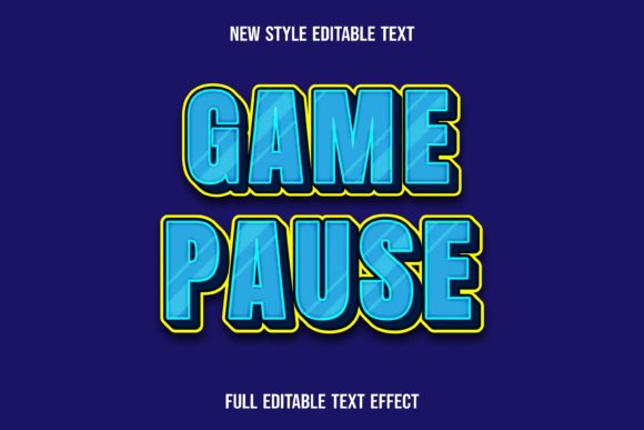 Text Effect-game Pause: Your Shortcut to Instant Visual Impact