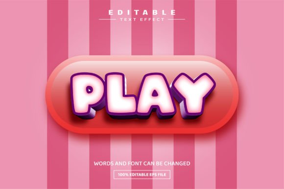 Unleashing Dynamic 3D Style: The Play Game 3D Editable Text Effect